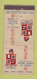 Matchbook Cover Uris Military Insignia Jewelry New York City  21 Strike Feature
