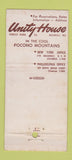Matchbook Cover - Unity House Forest Park PA  21 Strike Feature