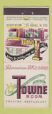Matchbook Cover - Hotel Towne Room Milwaukee WI 21 Strike Feature