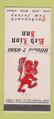 Matchbook Cover - Red Lion Inn Hackensack NJ 21 Strike Feature