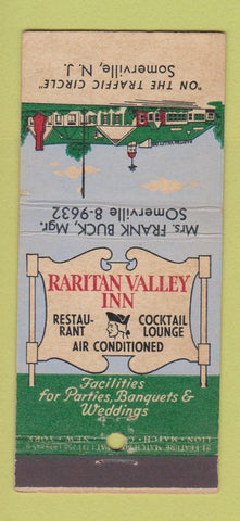 Matchbook Cover - Raritan Valley Inn Somerville NJ 21 Strike Feature