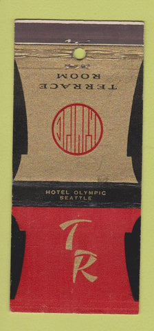 Matchbook Cover - Hotel Olympic Seattle WA Terrace Room 21 Strike Feature