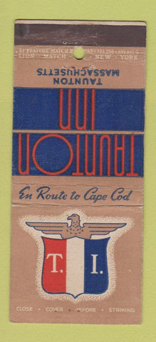 Matchbook Cover - Taunton Inn MA 21 Strike Feature