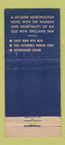 Matchbook Cover - Taunton Inn MA 21 Strike Feature