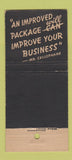 Matchbook Cover Sylvania Cellophane Cellulose Philadelphia PA 21 Strike Feature