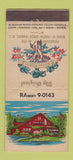 Matchbook Cover - Swiss Chalet Ramsey NJ WEAR 21 Strike Feature