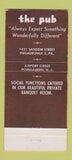Matchbook Cover - The Pub Philadelphia PA Pennsauken NJ WEAR 21 Strike Feature