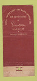 Matchbook Cover - Plankinton House Milwaukee WI WEAR 21 Strike Feature