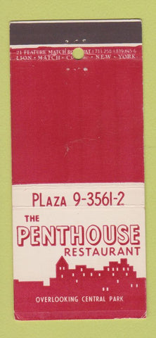 Matchbook Cover - Penthouse Restaurant New York City 21 Strike Feature
