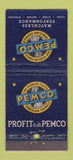 Matchbook Cover - Pemco Porcelain Enamels Baltimore MD 21 Strike Feature