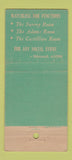Matchbook Cover - Hotel Touraine Boston MA  21 Strike Feature