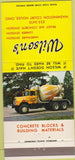 Matchbook Cover - Wilson's Concrete Blocks Washington Court House OH 30 Strike