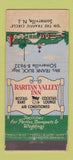 Matchbook Cover - Raritan Valley Inn Somerville NJ 21 Strike Feature