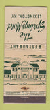 Matchbook Cover - The Springs Motel Lexington KY WORN 21 Strike Feature