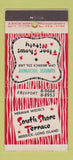 Matchbook Cover - Wedel's South Shore Terrace Merrick LI NY 21 Strike Feature