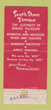 Matchbook Cover - Wedel's South Shore Terrace Merrick LI NY 21 Strike Feature