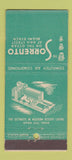 Matchbook Cover - Sorrento Hotel Miami Beach FL 21 Strike Feature