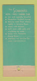 Matchbook Cover - Sorrento Hotel Miami Beach FL 21 Strike Feature