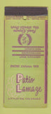 Matchbook Cover - Patio Lamaze Littleton Colorado WORN 21 Strike Feature