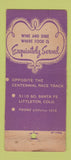 Matchbook Cover - Patio Lamaze Littleton Colorado WORN 21 Strike Feature