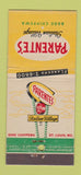 Matchbook Cover - Parente's Italian Village St Louis MO 21 Strike Feature