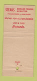 Matchbook Cover - Parente's Italian Village St Louis MO 21 Strike Feature