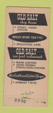 Matchbook Cover - Old Salt Chop House Paramus NJ 21 Strike Feature