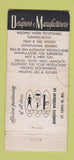 Matchbook Cover - Pandjiris Welding ST Louis MO WEAR 21 Strike Feature