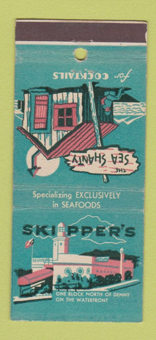 Matchbook Cover - Skipper's Sea Shanty Seattle WA 21 Strike Feature