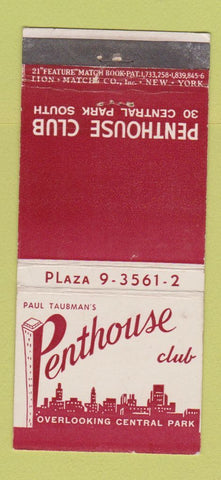 Matchbook Cover - Penthouse Club New York City 21 Strike Feature