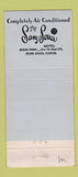 Matchbook Cover - Sans Souci Hotel Miami Beach FL 21 Strike Feature
