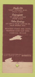 Matchbook Cover - Saddle & Sirloin Palm Springs CA WEAR 21 Strike Feature