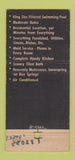 Matchbook Cover - Saxon Motels Miami Beach Key Largo FL 21 Strike Feature