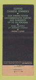 Matchbook Cover - Rice Bowl Bakersfield CA WEAR 21 Strike Feature