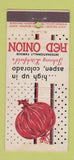 Matchbook Cover - Red Onion Aspen Colorado 21 Strike Feature