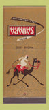 Matchbook Cover - Hotel Sahara Casino Las Vegas NV 21 Strike Feature