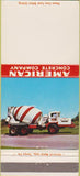 Matchbook Cover - American Concrete CO Tampa FL BLANK 30 Strike