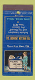 Matchbook Cover - Wilson Laundry Bryn Mawr PA 21 Strike Feature