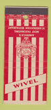 Matchbook Cover - Wivel Scandinavian Restaurant New York City 21 Strike Feature
