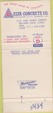 Matchbook Cover - Delta Concrete Bellaire OH 30 Strike