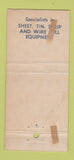Matchbook Cover - Wean Engineering metal 21 Strike Feature