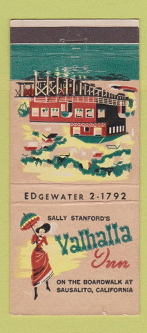Matchbook Cover - Valhalla Inn Sausalito CA 21 Strike Feature