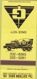Matchbook Cover - Gottron Bros Concrete Fremont OH 30 Strike