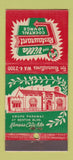 Matchbook Cover - The Villa Restaurant Kansas City MO 21 Strike Feature