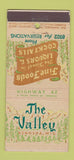 Matchbook Cover - The Valley Kenosha WI 21 Strike Feature