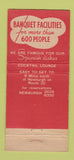 Matchbook Cover - Villa Nueva Plattekill NY 21 Strike Feature