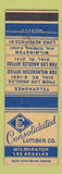 Matchbook Cover - Consolidated Lumber Wilmington Los Angeles CA SAMPLE
