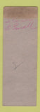 Matchbook Cover - Nickel Plate Grill WORN SAMPLE