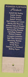 Matchbook Cover - Pioneer Division Flintkote SAMPLE
