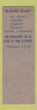 Matchbook Cover - Henry Ambulance Service SAMPLE